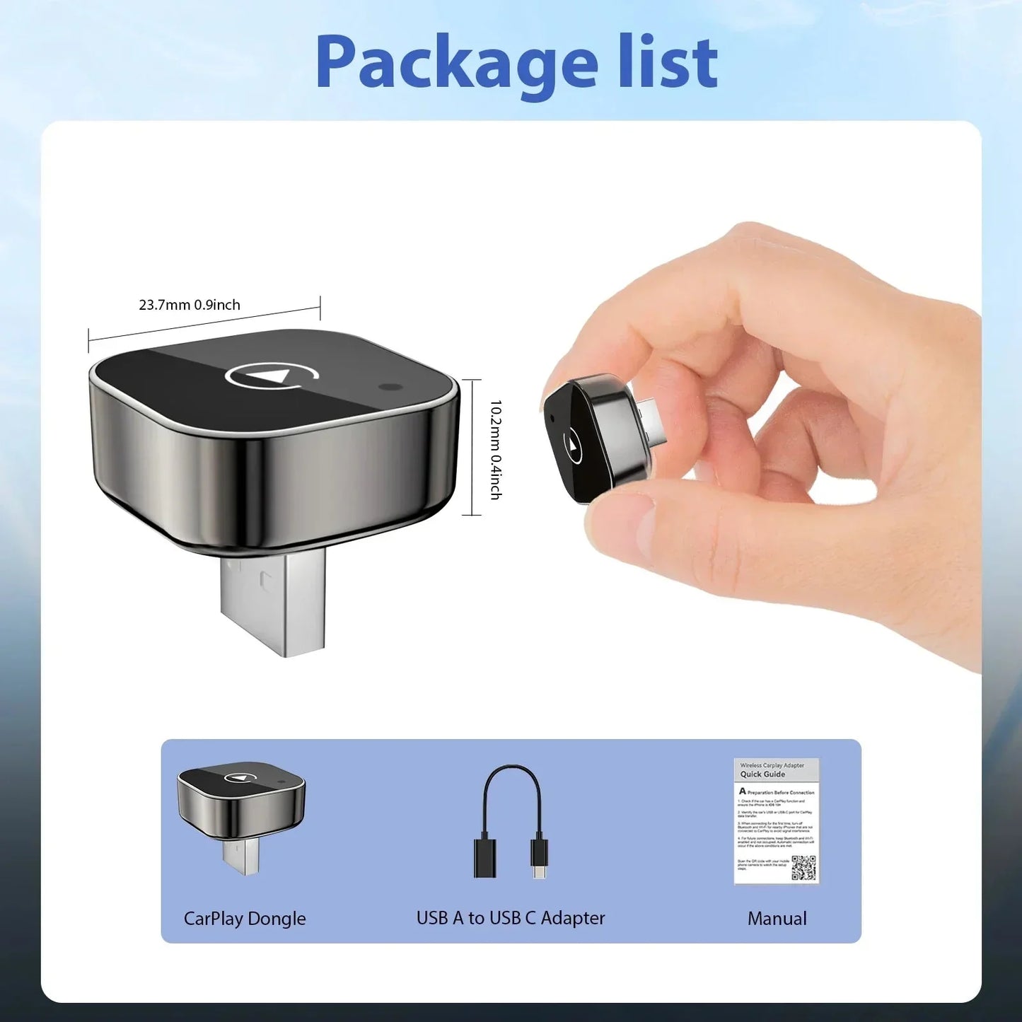 Boîte CarPlay & Android Auto Sans Fil – Compatible 99% des Voitures avec CarPlay Câblé - Lifetech Store