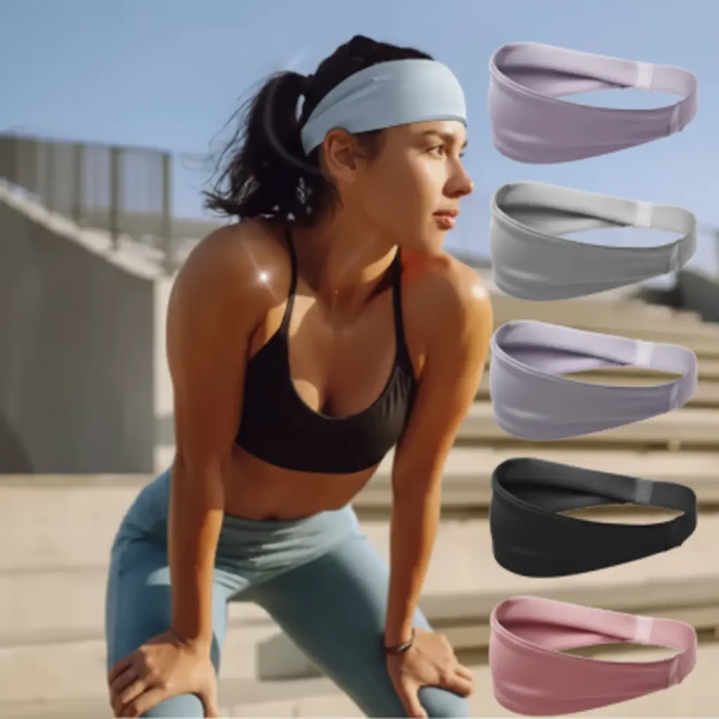 Bandeau sportif | Bandeau de maintien pour le sport | Bandeau de fitness | Bandeau élastique de sport | Bandeau anti-transpiration | Bandeau de course | Bandeau d’entraînement | Bandeau de sport antidérapant