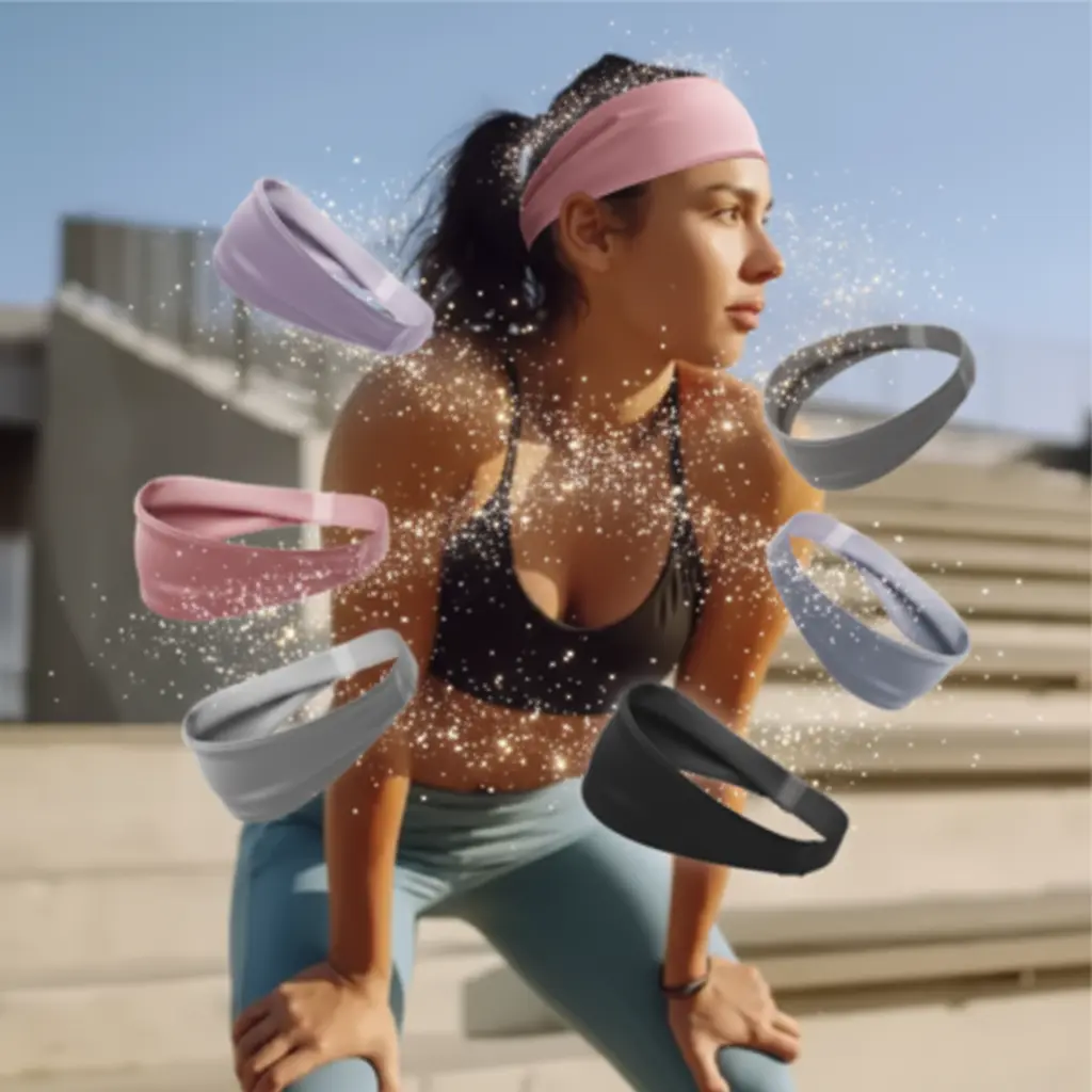 Bandeau sportif | Bandeau de maintien pour le sport | Bandeau de fitness | Bandeau élastique de sport | Bandeau anti-transpiration | Bandeau de course | Bandeau d’entraînement | Bandeau de sport antidérapant