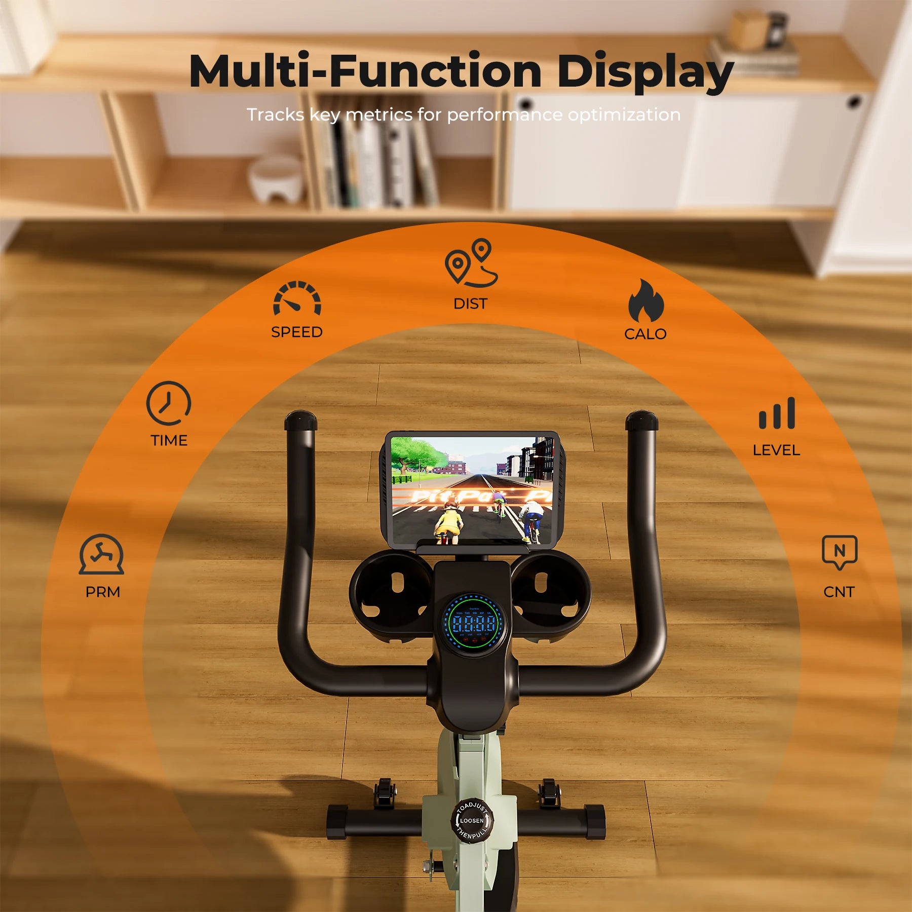 Vélo d’Exercice Magnétique avec Support Tablette
