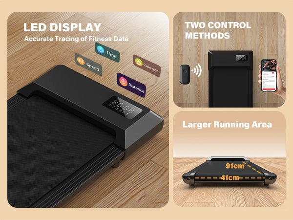 Tapis de Course 1 800w Walking Pad avec Écran LCD – Fitness à Domicile - Boutique LS.CO