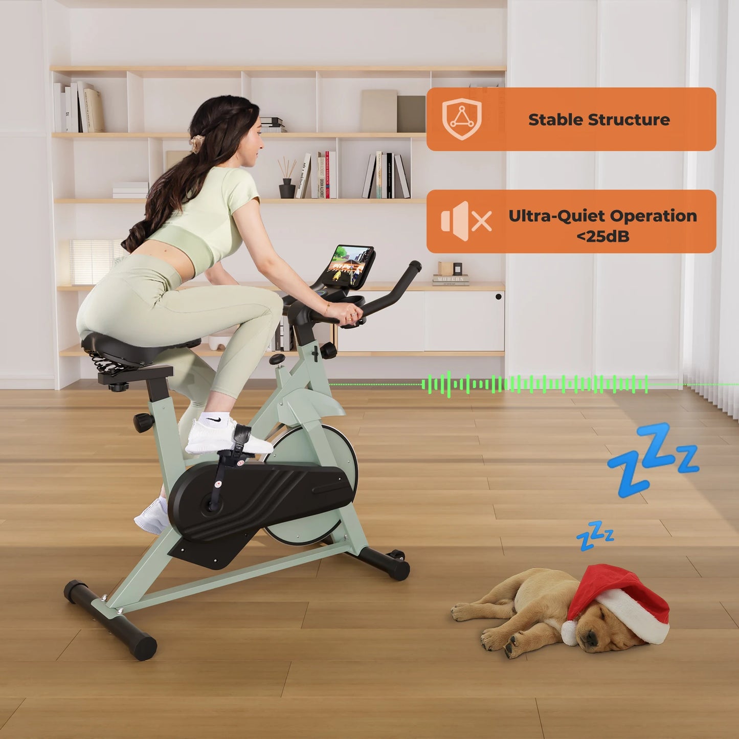Vélo d’Exercice Magnétique avec Support Tablette