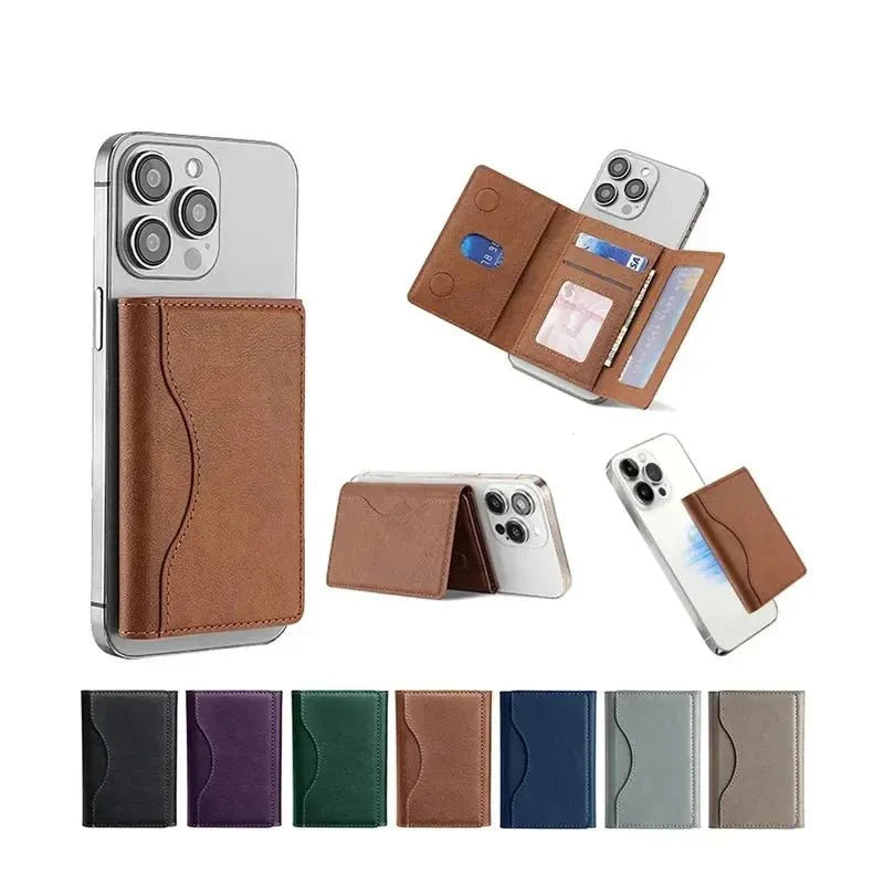 Porte - Cartes Magnétique en Cuir MagSafe – Coque de Protection iPhone 14 à 16 Pro/Max - Lifetech Store